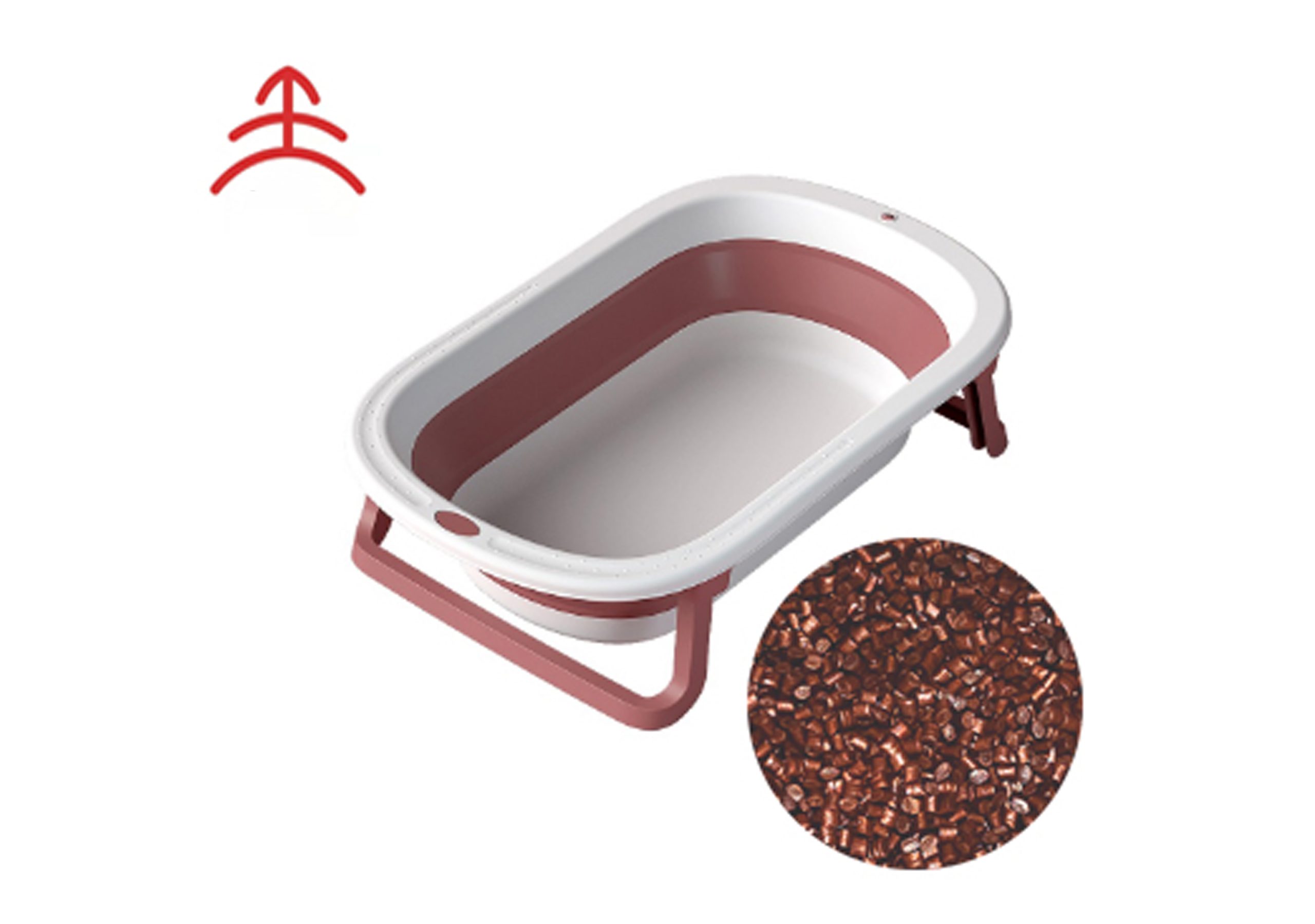 Collapsible Wash Basin, Portable And Space Saving, Multi-Function Use
